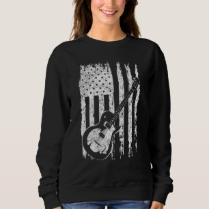 Amerikaanse trots op 4 juli gitarist ons vlaggen k trui