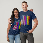 Amerikaanse trots op Amerikaanse regenboogvlag T-shirt (Unisex)