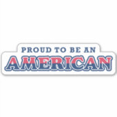 Amerikaanse Trots, Patriottisch Sticker (Voorkant)