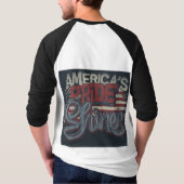 Amerikaanse trots schittert t-shirt (Achterkant)