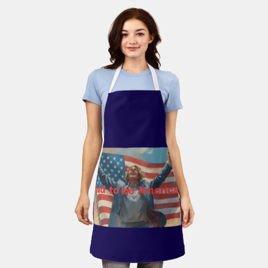 Amerikaanse trots schort (Gedragen)