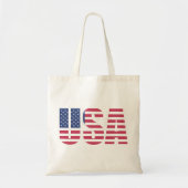 Amerikaanse trots sterren en strepen canvas tas (Voorkant)