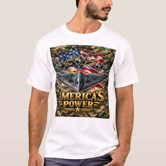 Amerikaanse trots  t-shirt (Voorkant)