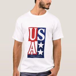 Amerikaanse trots: Trots gemaakt in Amerika Grafis T-shirt