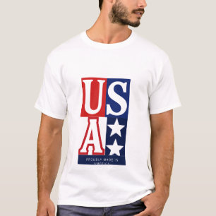 Amerikaanse trots: Trots gemaakt in Amerika Grafis T-shirt