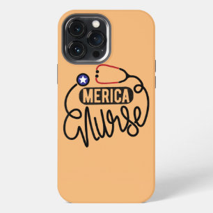 Amerikaanse trots verpleegster patriottische 4 jul iPhone 13 pro max hoesje
