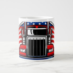 Amerikaanse Trucking Trucker Hoed Klassieke Vrach Grote Koffiekop