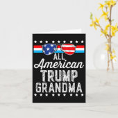 Amerikaanse Trump Oma Amerikaanse vlag Sungles Tru Kaart (Gele Bloem)