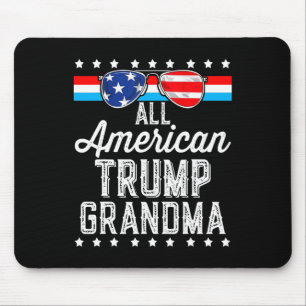 Amerikaanse Trump Oma Amerikaanse vlag Sungles Tru Muismat