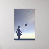 Amerikaanse Twilight Stretched Canvas Print (Voorkant)