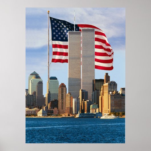 Amerikaanse Twin Towers Poster (Voorkant)