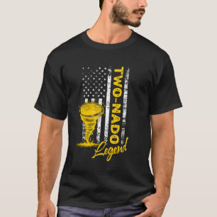 Amerikaanse Two Nado Tornado Legend Two Nado T-shirt