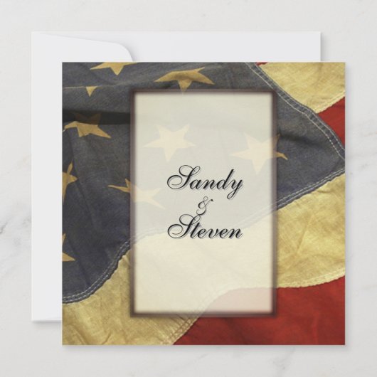 Amerikaanse uitnodigingen over het huwelijk met v (Achterkant)