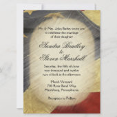 Amerikaanse uitnodigingen over het huwelijk met v (Voorkant)