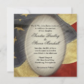 Amerikaanse uitnodigingen over het huwelijk met v (Voorkant)