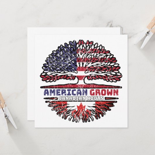 Amerikaanse US Verenigde Staten United States Tree Kaart (Voorkant / Achterkant in situ)