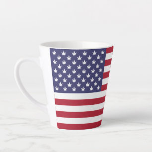 Amerikaanse USA Vlag Pride Design Latte Mok