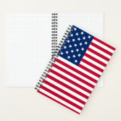 Amerikaanse USA Vlag Pride Design Notitieboek (Binnen)