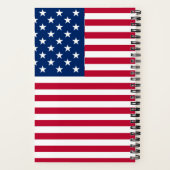 Amerikaanse USA Vlag Pride Design Notitieboek (Achterkant)