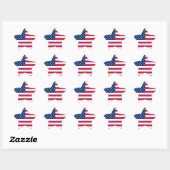 Amerikaanse USA Vlag Pride Design Ster Sticker (Vel)