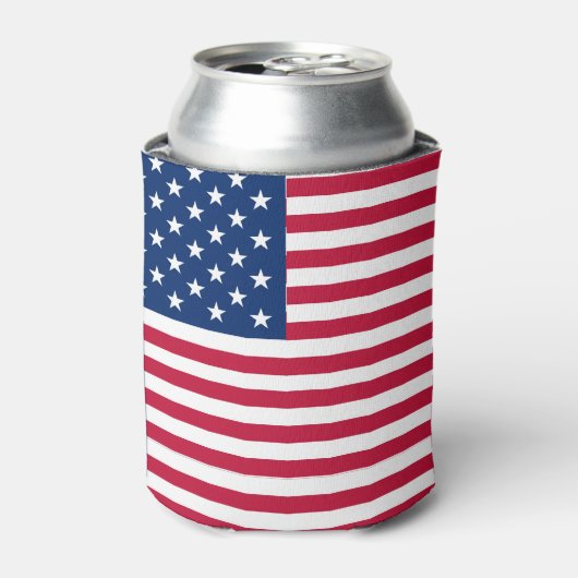 Amerikaanse USA Vlag Trots Design Blikjeskoeler (Blikje Voorkant)