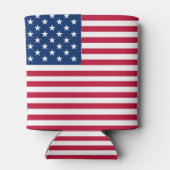Amerikaanse USA Vlag Trots Design Blikjeskoeler (Achterkant)