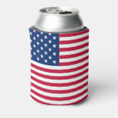 Amerikaanse USA Vlag Trots Design Blikjeskoeler (Blikje Achterkant)