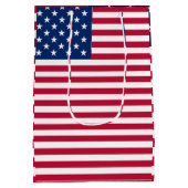 Amerikaanse USA Vlag Trots Design Medium Cadeauzakje (Achterkant)