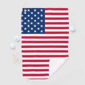 Amerikaanse USA Vlag Trots Ontwerp Golfhanddoek (Insitu)