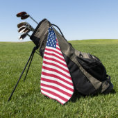Amerikaanse USA Vlag Trots Ontwerp Golfhanddoek (Groen)