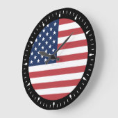 Amerikaanse USA Vlag Trots Ontwerp Grote Klok (Hoek)
