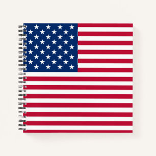 Amerikaanse USA Vlag Trots Ontwerp Notitieboek