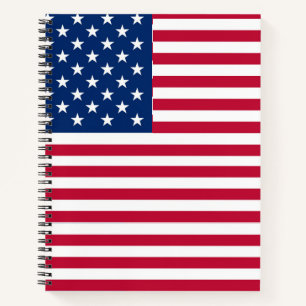Amerikaanse USA Vlag Trots Ontwerp Notitieboek