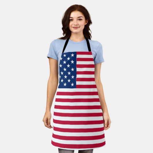 Amerikaanse USA Vlag Trots Ontwerp Schort (Gedragen)