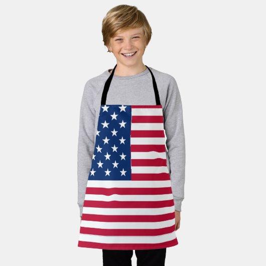 Amerikaanse USA Vlag Trots Ontwerp Schort (Gedragen)