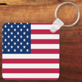 Amerikaanse USA Vlag Trots Ontwerp Sleutelhanger (Achterkant)