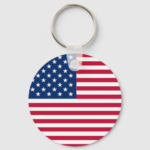 Amerikaanse USA Vlag Trots Ontwerp Sleutelhanger