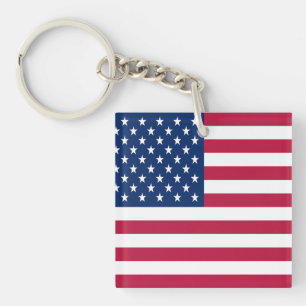 Amerikaanse USA Vlag Trots Ontwerp Sleutelhanger