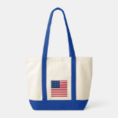 Amerikaanse USA Vlag Trots Ontwerp Tote Bag (Achterkant)