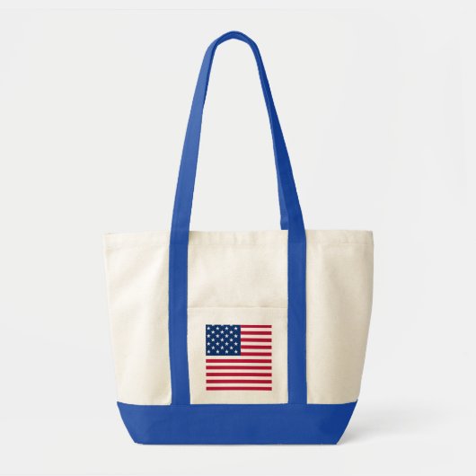 Amerikaanse USA Vlag Trots Ontwerp Tote Bag (Voorkant)