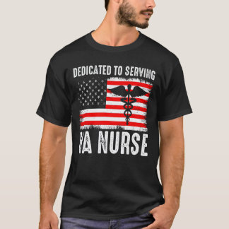 Amerikaanse VA-verpleegster hard werk voelt trots  T-shirt