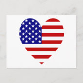 Amerikaanse Valentijn van het Vlaggenhuis Feestdagenkaart (Voorkant)