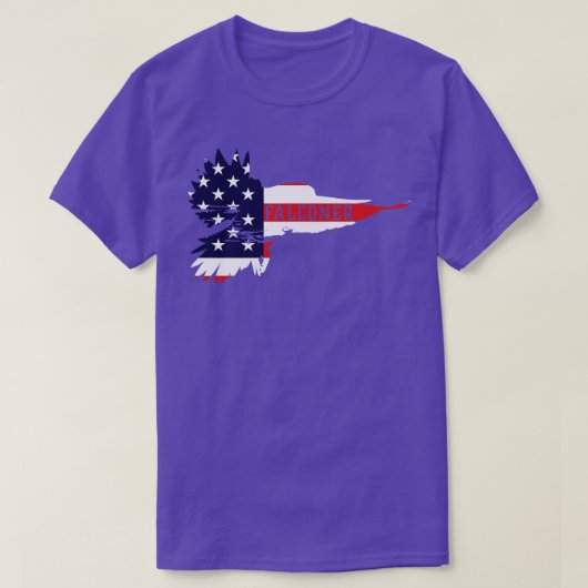 Amerikaanse valkenier t-shirt (Design voorkant)