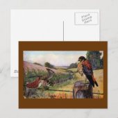 Amerikaanse vaten op een muur briefkaart (Voorkant / Achterkant)