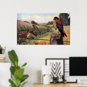 Amerikaanse vaten op een muur poster (Thuiskantoor)