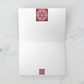 Amerikaanse veenbes Mandala Feestdagen Kaart (Binnen)