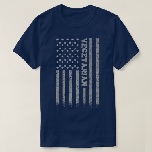 Amerikaanse vegetarische vlag t-shirt (Design voorkant)