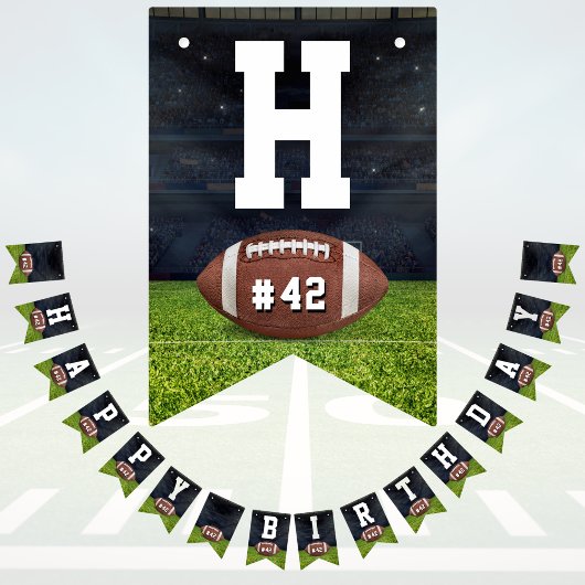 Amerikaanse veldteam nummer van Football Happy Bir Vlaggetjes