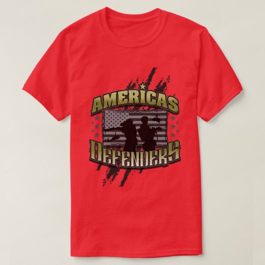 AMERIKAANSE VERDEDIGERS T-SHIRT (Design voorkant)