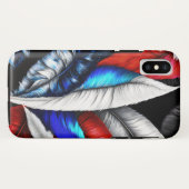 Amerikaanse veren Case-Mate iPhone case (Achterkant (horizontaal))